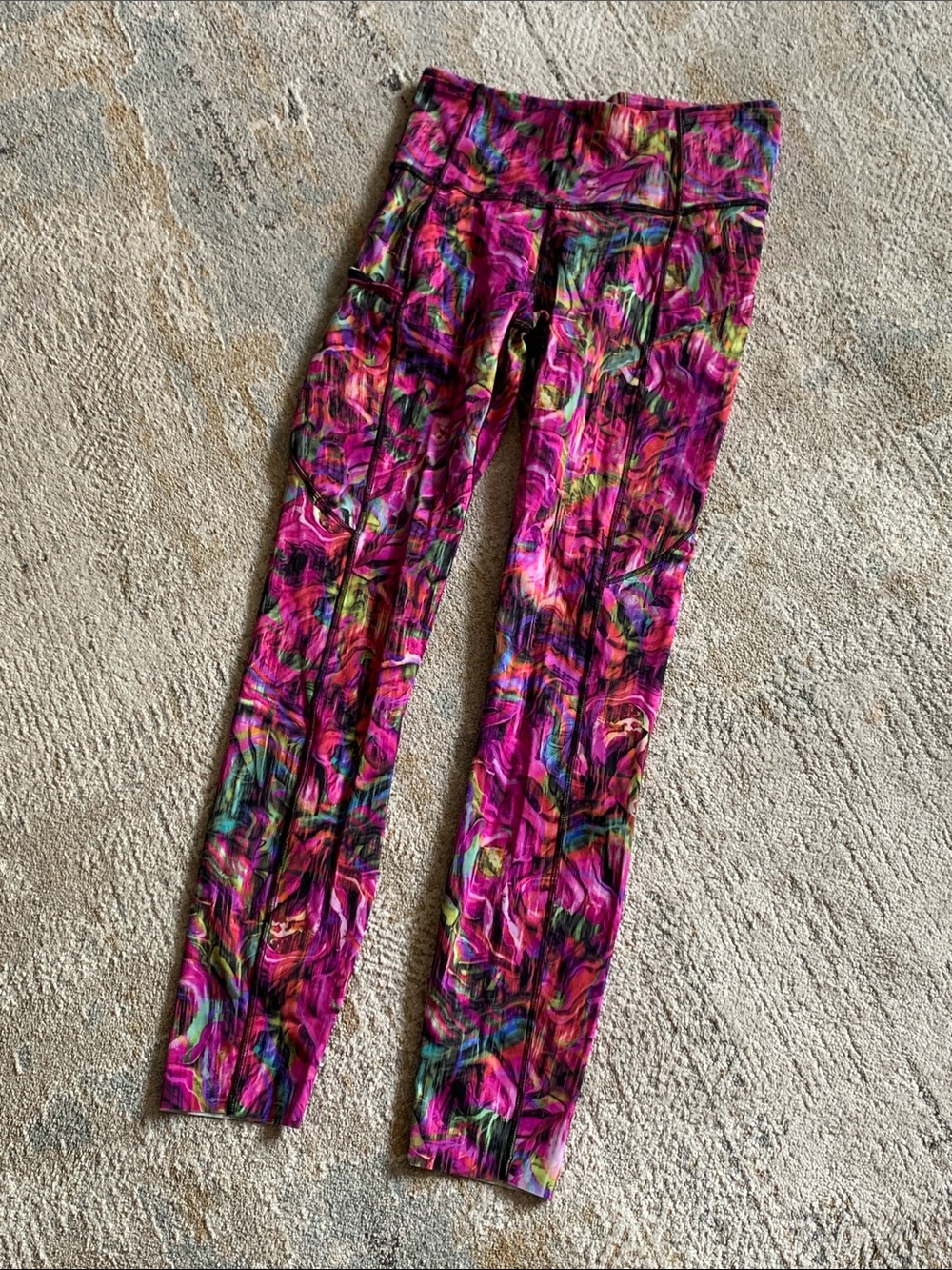Lululemon Fast Free HR Crop 23" Legging vibrant Hyper Flow Pink 4